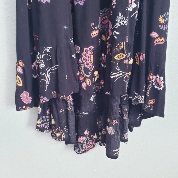 Torrid Black Floral Hi Low Maxi Dress - Picture 3 of 9